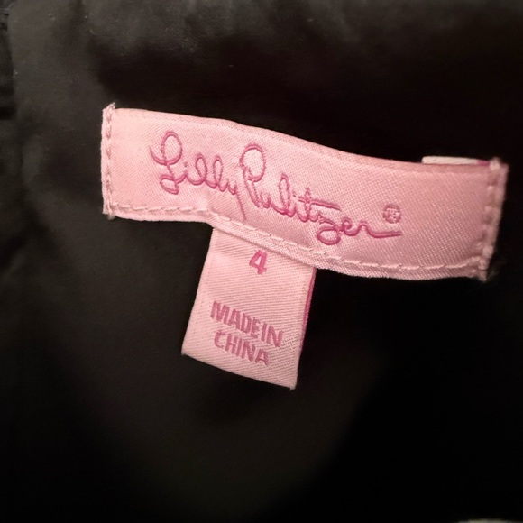 NWOT Lilly Pulitzer Marielle Lace Black Dress Size 4 - Picture 4 of 5
